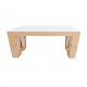 Mesa para cuatro sillas W2 con cubierta D glaf de cartón corrugado - Envío Gratuito