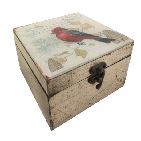 Caja decorativa Mediana Pájaro - Envío Gratuito