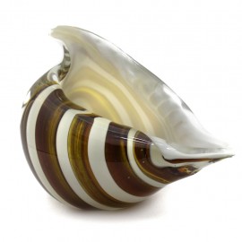 Figura Decorativa de Vidrio Caracol Café - Envío Gratuito