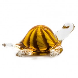 Figura Decorativa de Vidrio Tortuga Anaranjada - Envío Gratuito