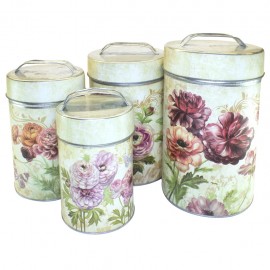 4 Botes decorativos Flores - Envío Gratuito