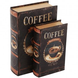 Juego de 2 Caja Libro Taza de Café - Envío Gratuito