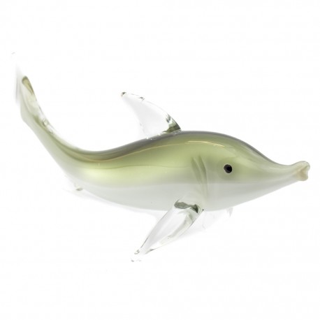 Figura Decorativa de Vidrio Tiburón Gris - Envío Gratuito