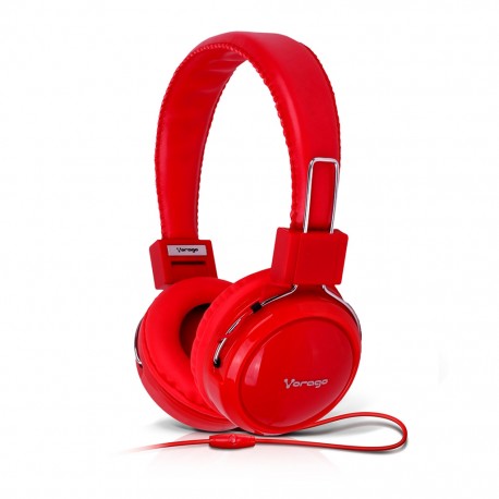 Audífonos Diadema Vorago HP-300 Rojo - Envío Gratuito