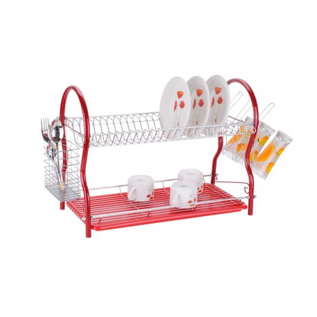 Escurridor de Trastes Alpine Rojo AI20577 - Envío Gratuito