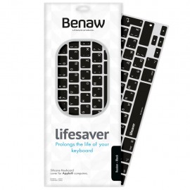 Cubre Teclado Benaw Lifesaver para MacBook air de 13'', MacBook pro de 15.4'', 13'' y 17'' Negro - Envío Gratuito