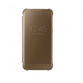 Funda Clear View Cover Gold Galaxy S7 Original Samsung - Envío Gratuito