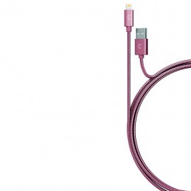 Cable Lightning Candywirez de Acero Inoxidable marca de 90 cm color Rosa Dorado - Envío Gratuito