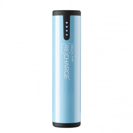 Bateria Portatil ReCharge Cilindrica Micro USB de 2600 mAh Azul - Envío Gratuito