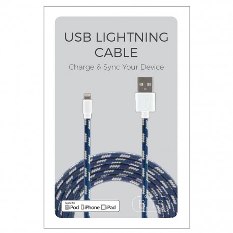 Cable lightning de 1 metro marca Bits Made - Envío Gratuito