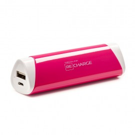 Bateria Portatil Recharge de 2600 mAh Con entrada USB Color Gris - Envío Gratuito