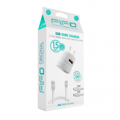 Combo cargador de Pared + cable dual FIFO - Envío Gratuito