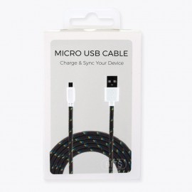 Cable MicroUSB de 1 metro marca Bits Made con entrada 3.5mm - Envío Gratuito