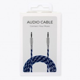 Cable de audio de 1 metro marca Bits Made con entrada 3.5mm - Envío Gratuito
