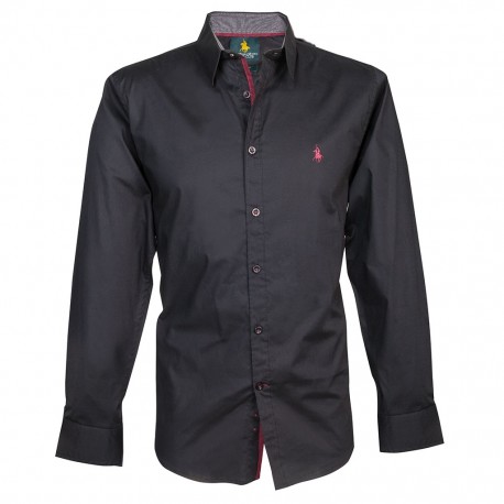 Camisa Polo Club 7000 Negro - Envío Gratuito